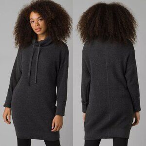 Prana Charcoal Gray Knit Mini Dress